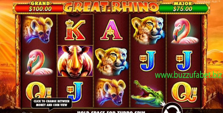 GREAT RHINO Pecahkan Rekor Jackpot Bersama Dollartoto